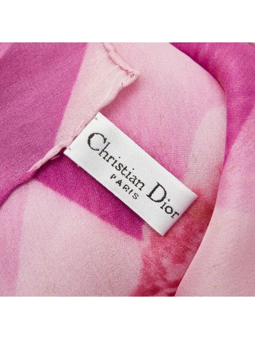 Dior Flower Floral Pattern Purple Multicolor Silk - Picture 6 of 7